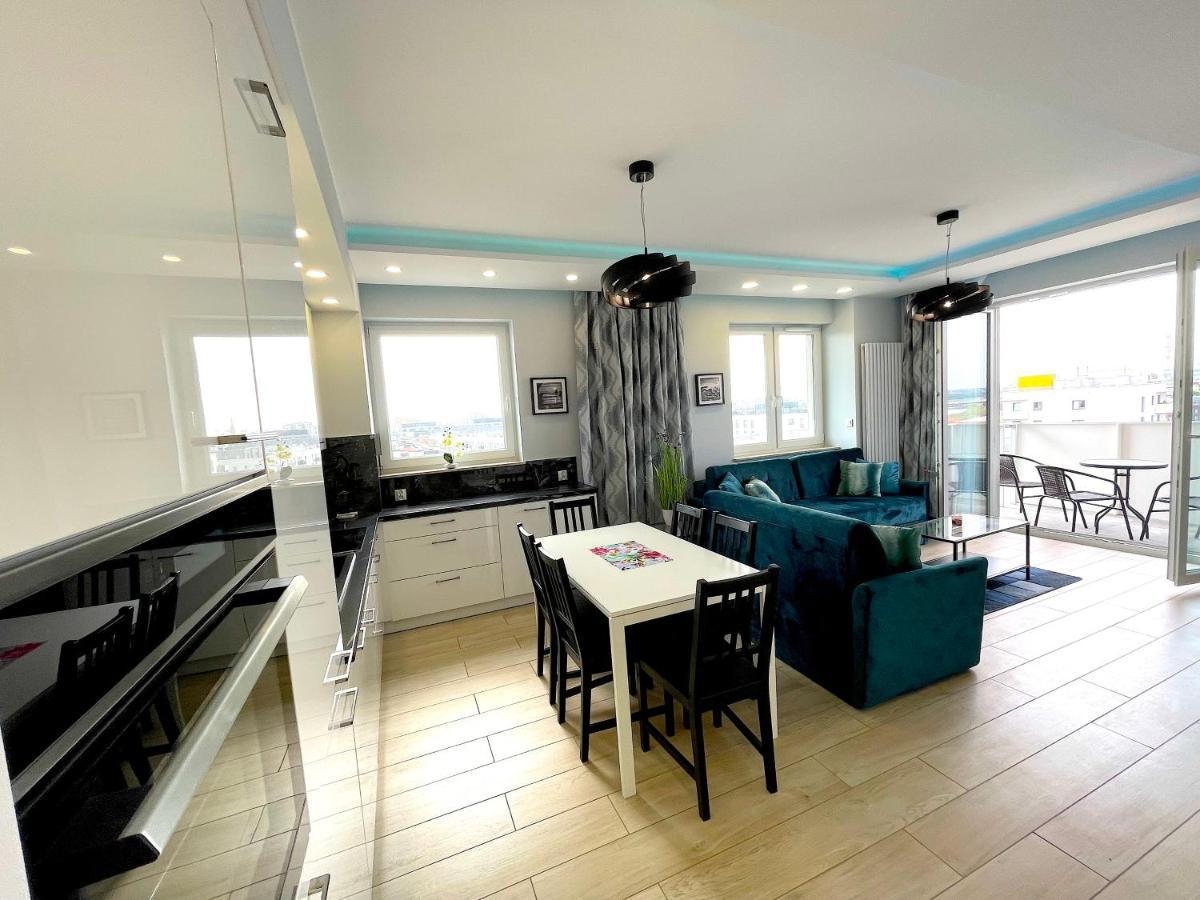 Apartament Z Tarasem I Widokiem Na Odre Breslavia Exterior foto