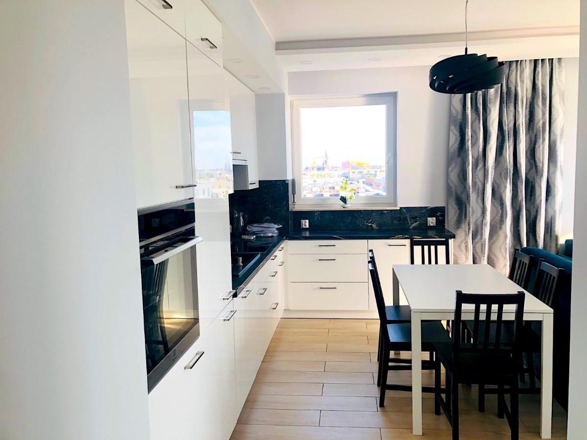 Apartament Z Tarasem I Widokiem Na Odre Breslavia Exterior foto